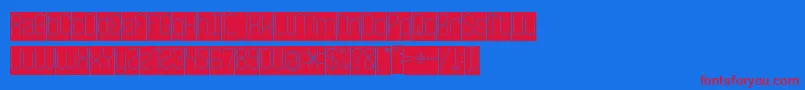 LOIS CESARANO Inverse Font – Red Fonts on Blue Background