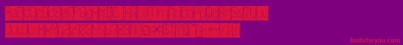 LOIS CESARANO Inverse Font – Red Fonts on Purple Background