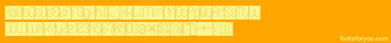 LOIS CESARANO Inverse Font – Yellow Fonts on Orange Background