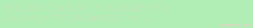 LOIS CESARANO Italic Font – Pink Fonts on Green Background