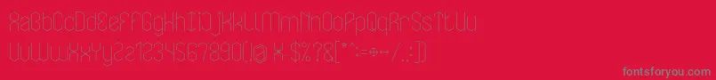 LOIS CESARANO Font – Gray Fonts on Red Background