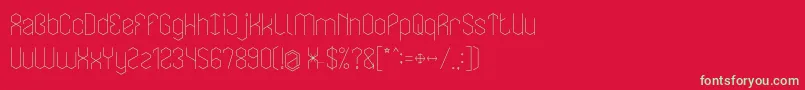 LOIS CESARANO Font – Green Fonts on Red Background
