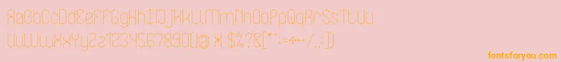 LOIS CESARANO Font – Orange Fonts on Pink Background