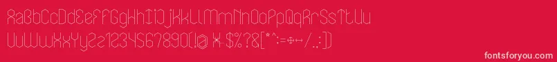 LOIS CESARANO Font – Pink Fonts on Red Background