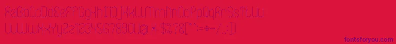 LOIS CESARANO Font – Purple Fonts on Red Background