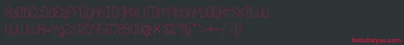 LOIS CESARANO Font – Red Fonts on Black Background