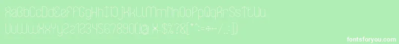 LOIS CESARANO Font – White Fonts on Green Background
