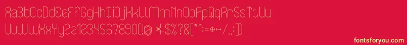 LOIS CESARANO Font – Yellow Fonts on Red Background