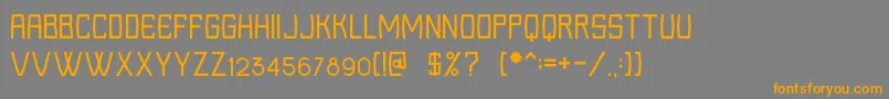 Loka Font – Orange Fonts on Gray Background