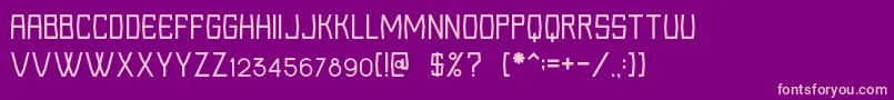 Loka Font – Pink Fonts on Purple Background