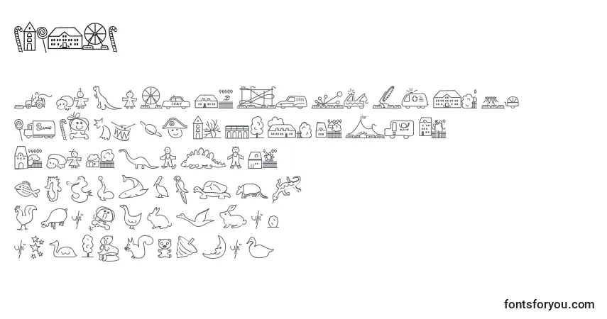 Schriftart LOKIDL   (132838) – Alphabet, Zahlen, spezielle Symbole