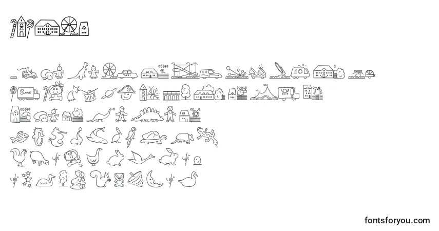 Schriftart LOKIDR   (132839) – Alphabet, Zahlen, spezielle Symbole