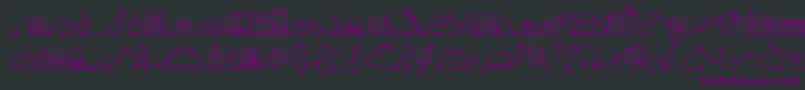 LOKIDR   Font – Purple Fonts on Black Background