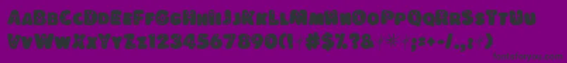 LOKISD   Font – Black Fonts on Purple Background