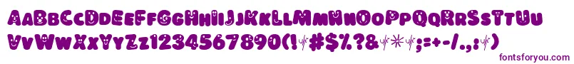 LOKISD   Font – Purple Fonts on White Background