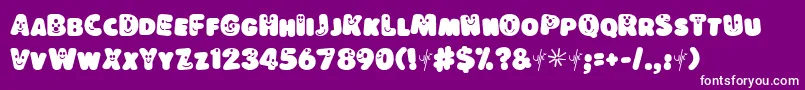 LOKISD   Font – White Fonts on Purple Background