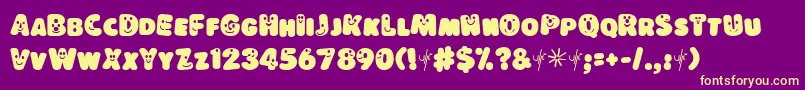 LOKISD   Font – Yellow Fonts on Purple Background