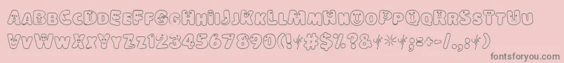 LOKISH   Font – Gray Fonts on Pink Background