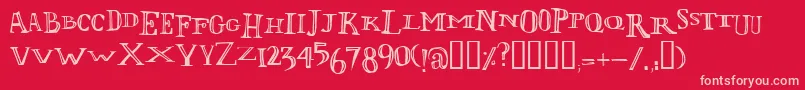 LOLII    Font – Pink Fonts on Red Background