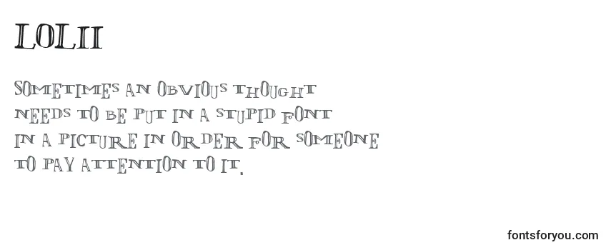Обзор шрифта LOLII    (132843)