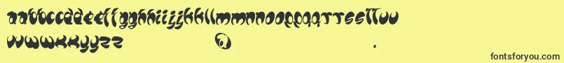 Lomax Font – Black Fonts on Yellow Background
