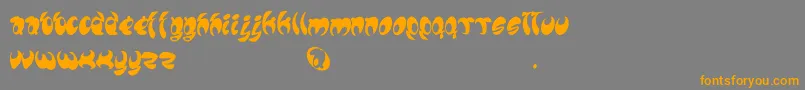 Lomax Font – Orange Fonts on Gray Background