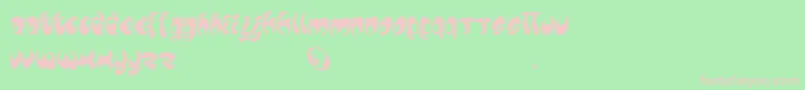 Lomax Font – Pink Fonts on Green Background