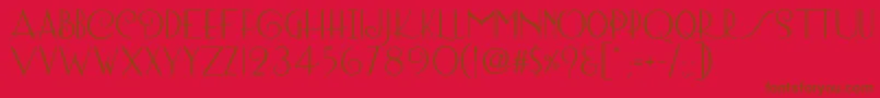 Шрифт Lombard Bold – коричневые шрифты на красном фоне