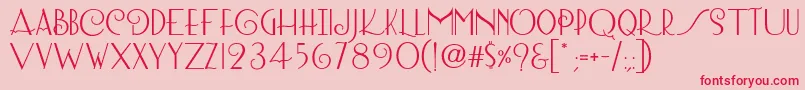 Lombard Bold Font – Red Fonts on Pink Background