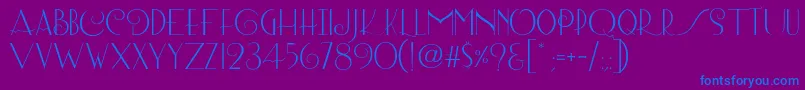 fuente Lombard Regular – Fuentes Azules Sobre Fondo Morado