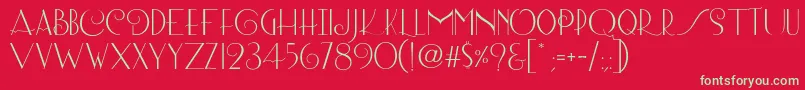 Lombard Regular Font – Green Fonts on Red Background