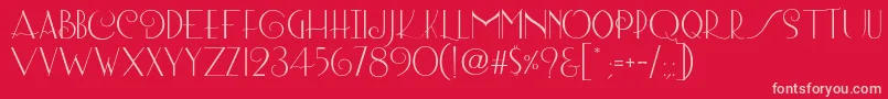 Lombard Regular-Schriftart – Rosa Schriften auf rotem Hintergrund