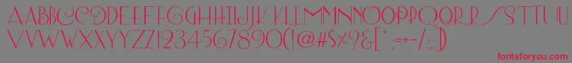 Lombard Regular Font – Red Fonts on Gray Background