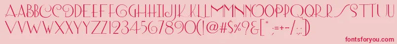 Lombard Regular-Schriftart – Rote Schriften auf rosa Hintergrund