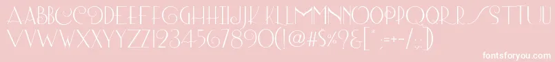 Lombard Regular Font – White Fonts on Pink Background