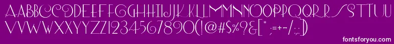 fuente Lombard Regular – Fuentes Blancas Sobre Fondo Morado