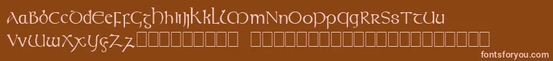 Шрифт Celtic – розовые шрифты на коричневом фоне