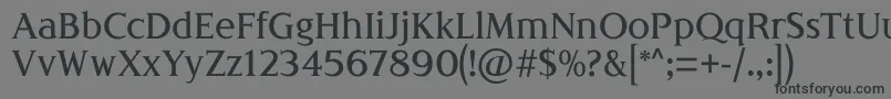 Шрифт LondiniaMedium – чёрные шрифты на сером фоне