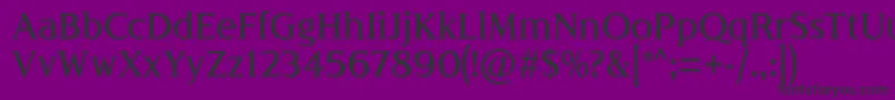 Fonte LondiniaMedium – fontes pretas em um fundo violeta
