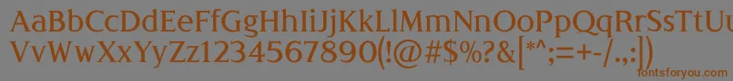 LondiniaMedium Font – Brown Fonts on Gray Background