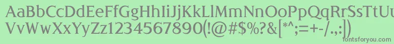 LondiniaMedium Font – Gray Fonts on Green Background
