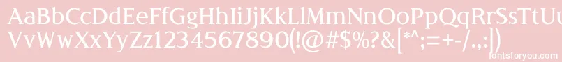 LondiniaMedium Font – White Fonts on Pink Background