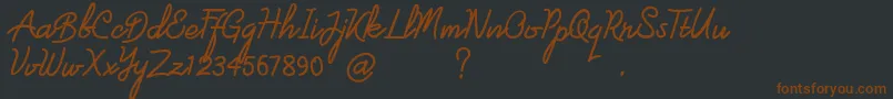 londonline Font – Brown Fonts on Black Background