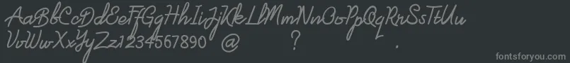 londonline Font – Gray Fonts on Black Background