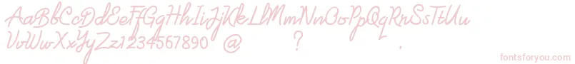 londonline Font – Pink Fonts on White Background