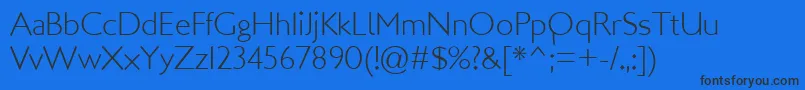 LondonMM Font – Black Fonts on Blue Background