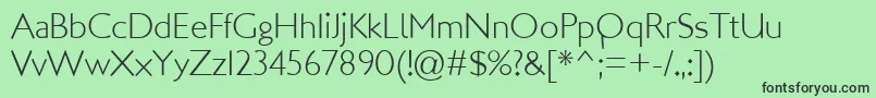 Шрифт LondonMM – чёрные шрифты на зелёном фоне