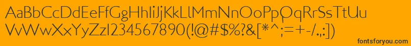 LondonMM Font – Black Fonts on Orange Background