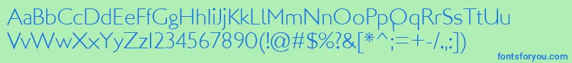 LondonMM Font – Blue Fonts on Green Background