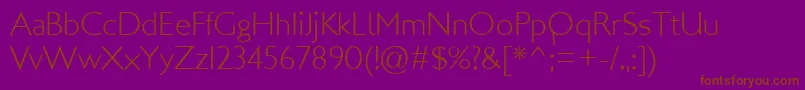 LondonMM Font – Brown Fonts on Purple Background